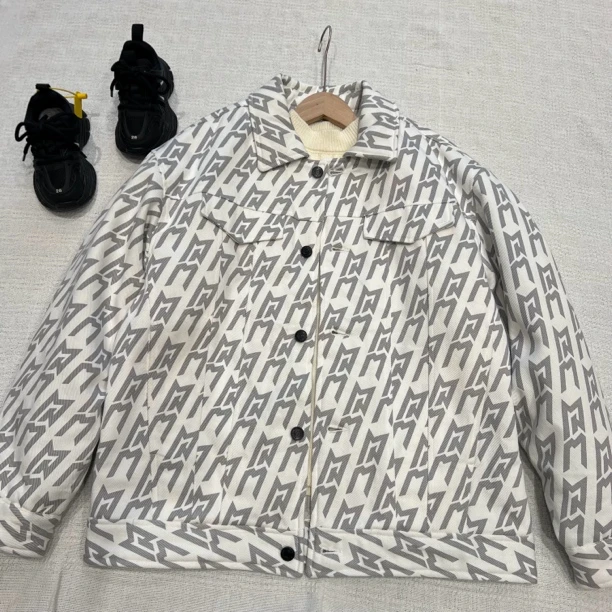 20813高端童装潮牌青少年夹棉翻领牛仔外套W3