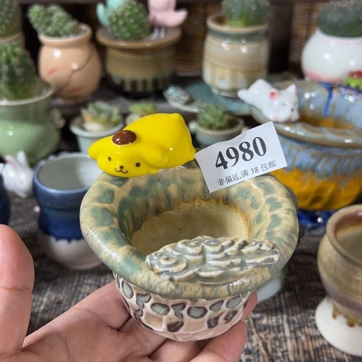 口6 手工花盆满30包邮