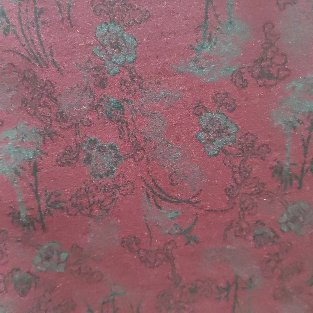 安哥拉红竹菊   织花奥绒时装布料