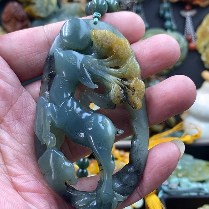 【闪购商品】未镶嵌蛇纹石玉吊坠映*