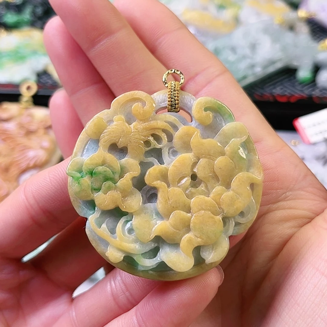 【闪购商品】翡翠颈饰未镶嵌挂件