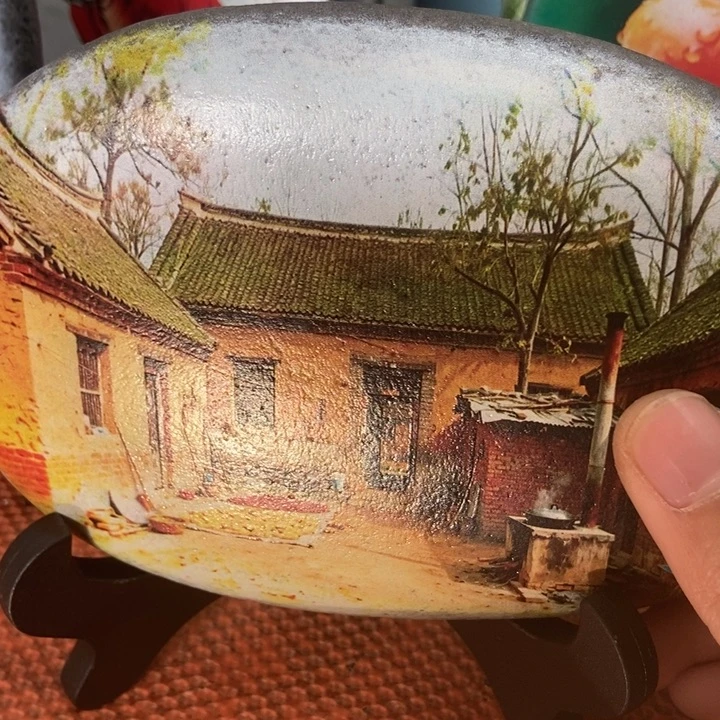 石材老屋摆件真美啊