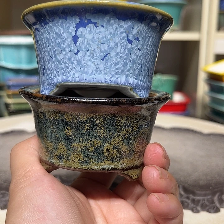 紫砂花盆瑕疵4.5-8-2