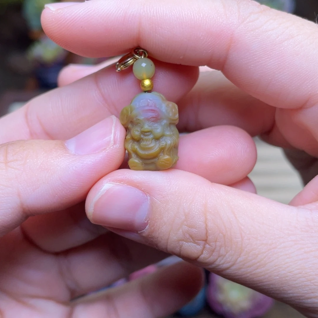 玛瑙/玉髓未镶嵌珠宝半成品盐源玛瑙福利财爷