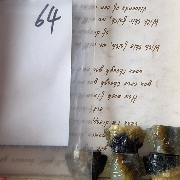 来****岫玉合金颈饰不退换64