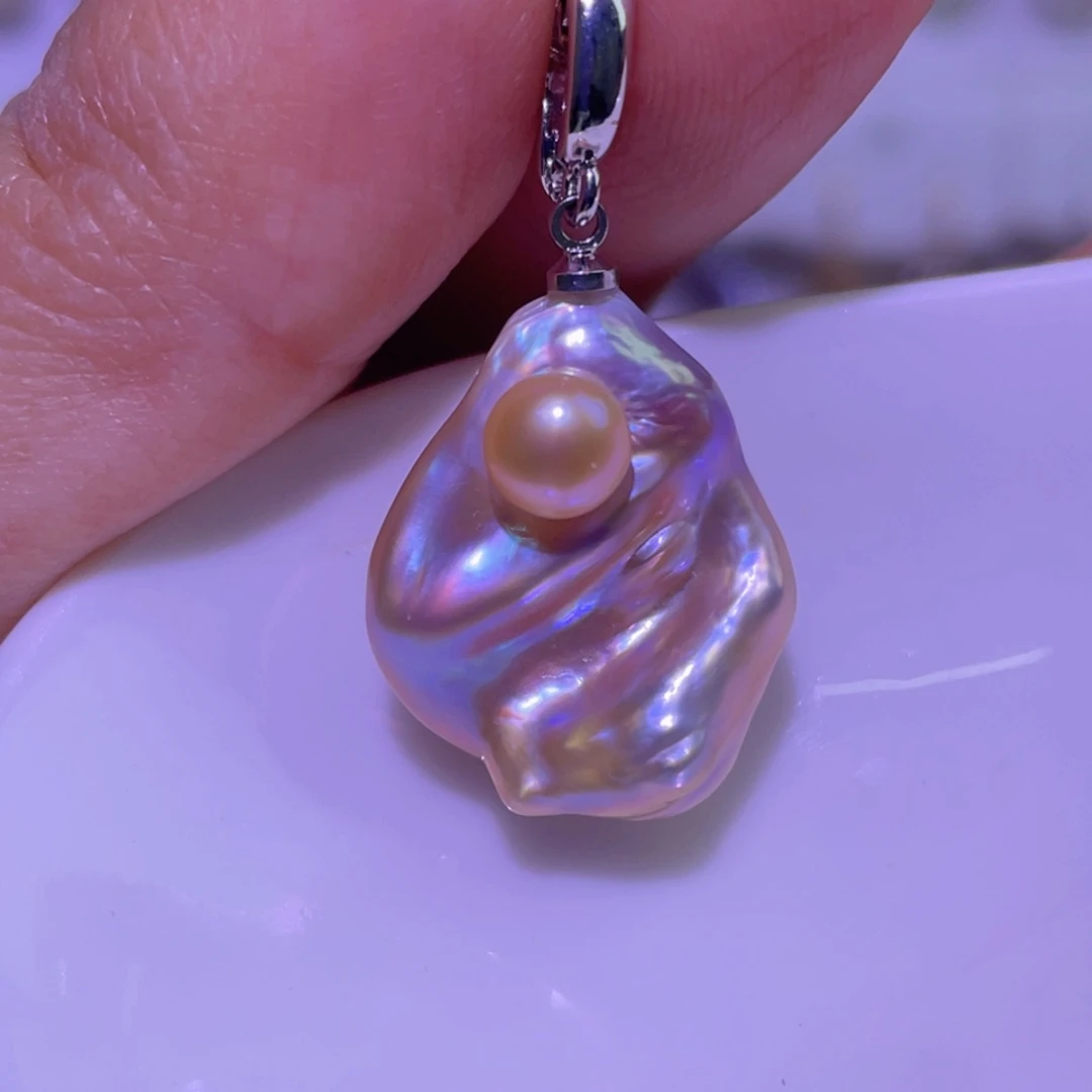 未镶嵌天然淡水珍珠吊坠淡水珍珠