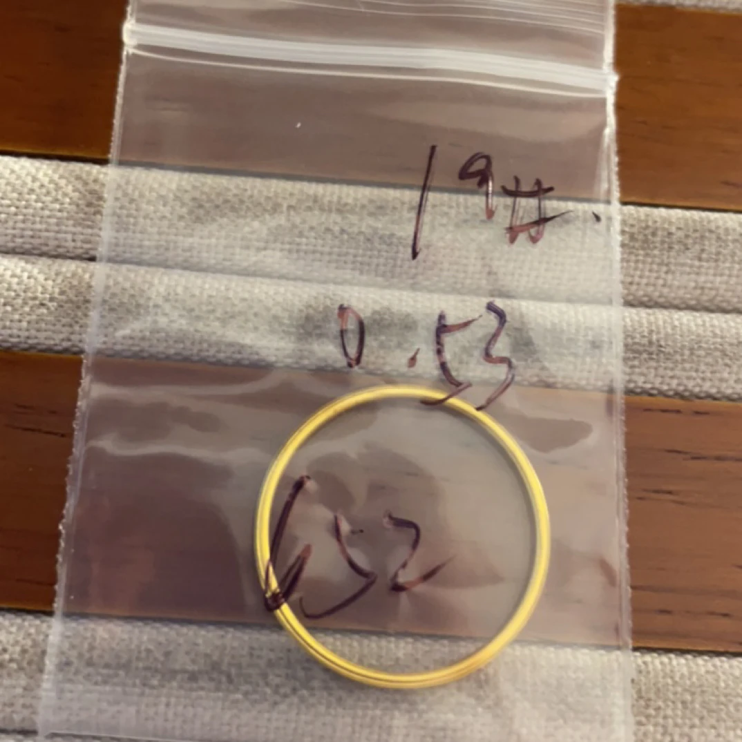 克重0.53 19号 三生三世戒指 足金999