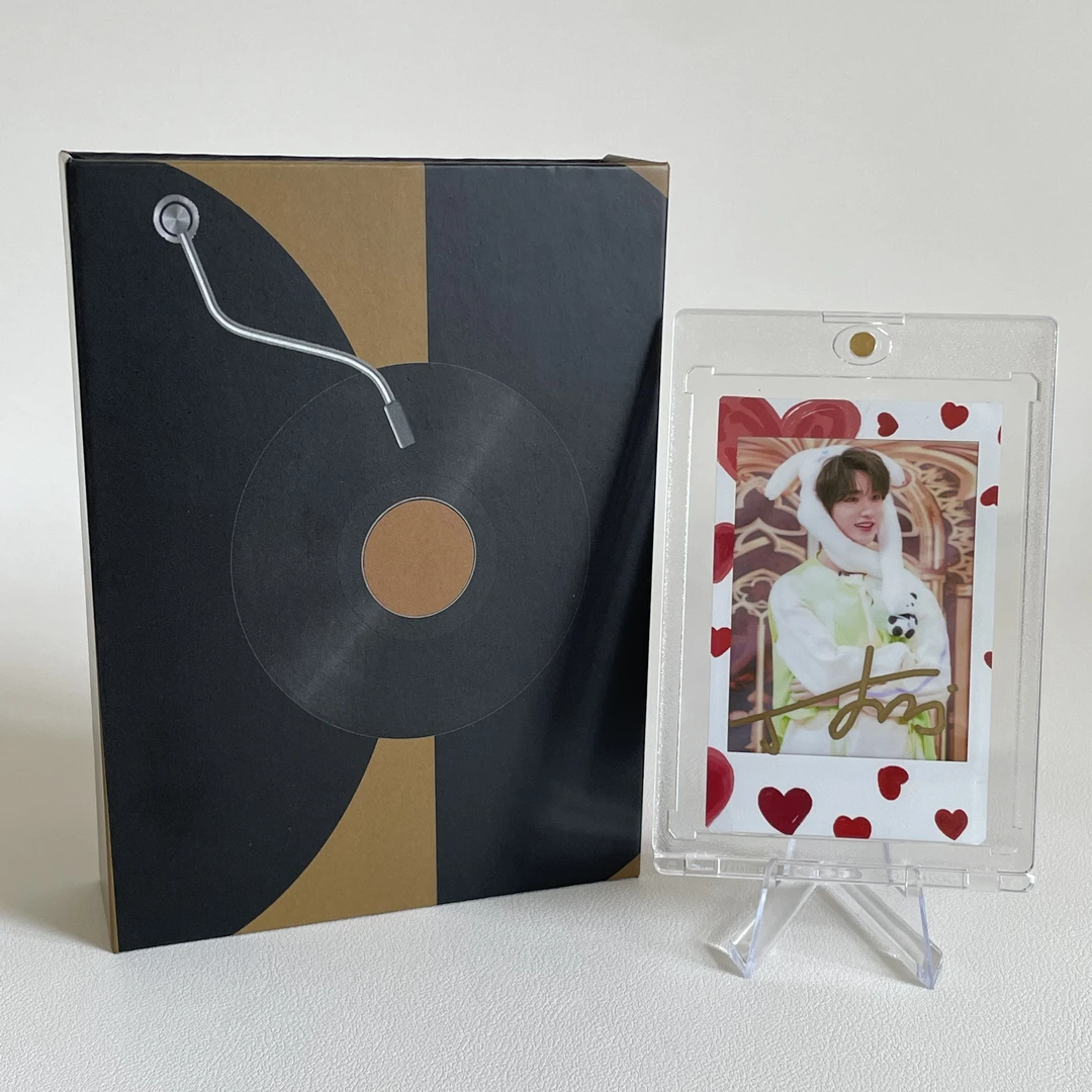 A4019【丁程鑫】爱心 正品签名3寸拍立得照片