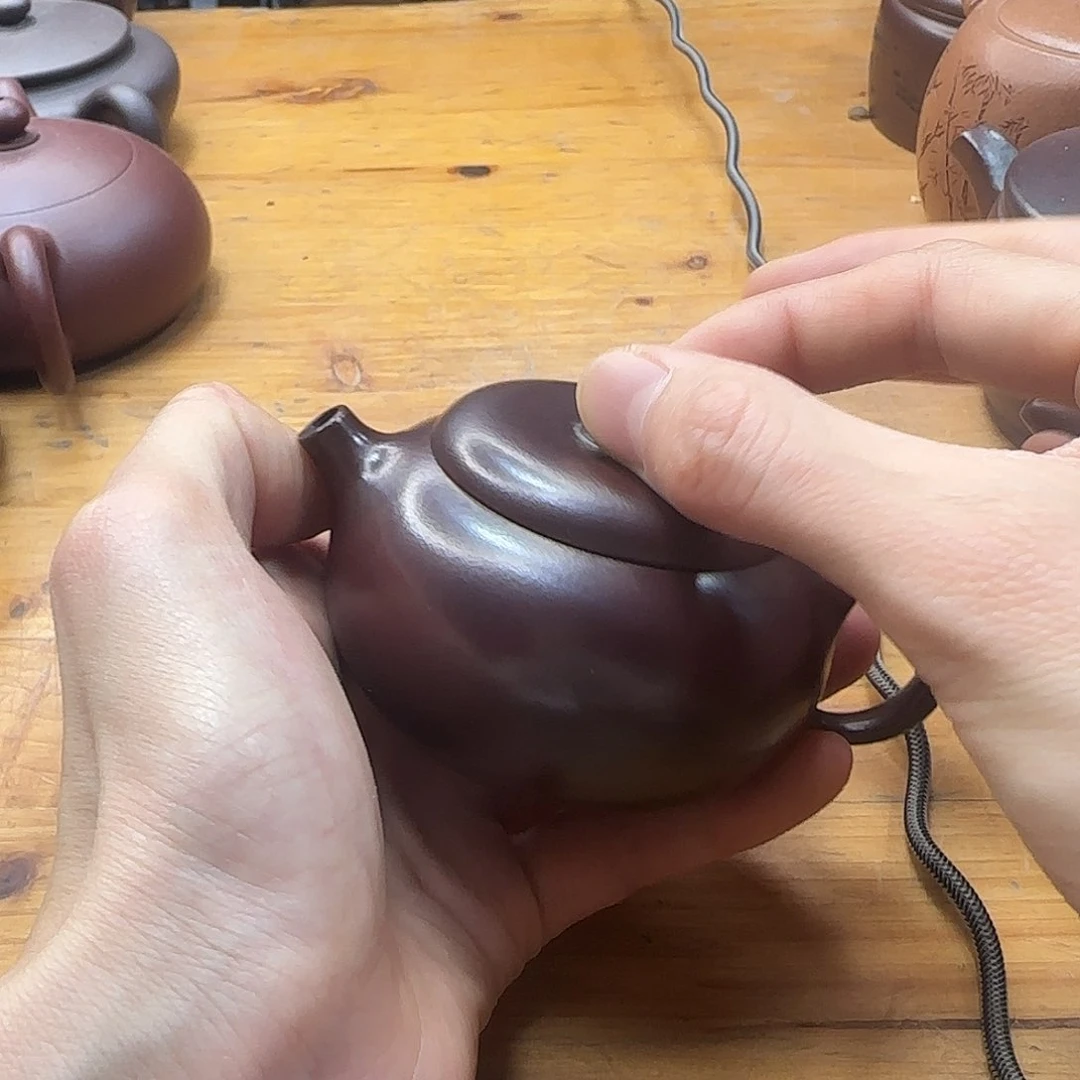 紫砂茶壶民间手艺人全手工制作