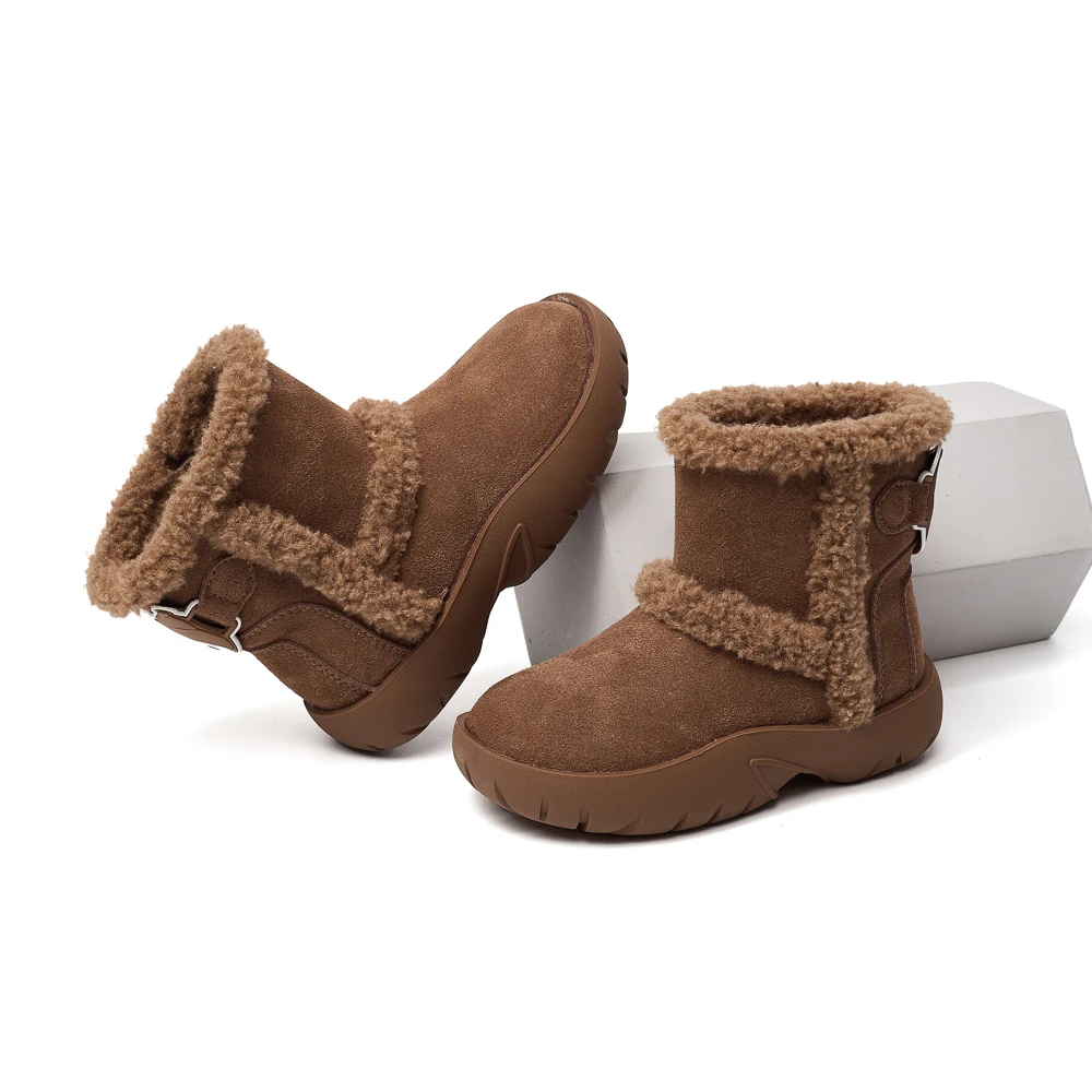 Little amy/小艾咪 儿童加厚保暖冬季百搭男女同款雪地靴