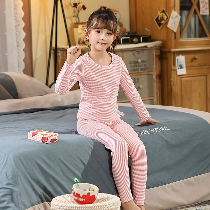 XY秋冬儿童内衣保暖上衣裤子打底裤套装圆领长袖秋衣秋裤RS230T