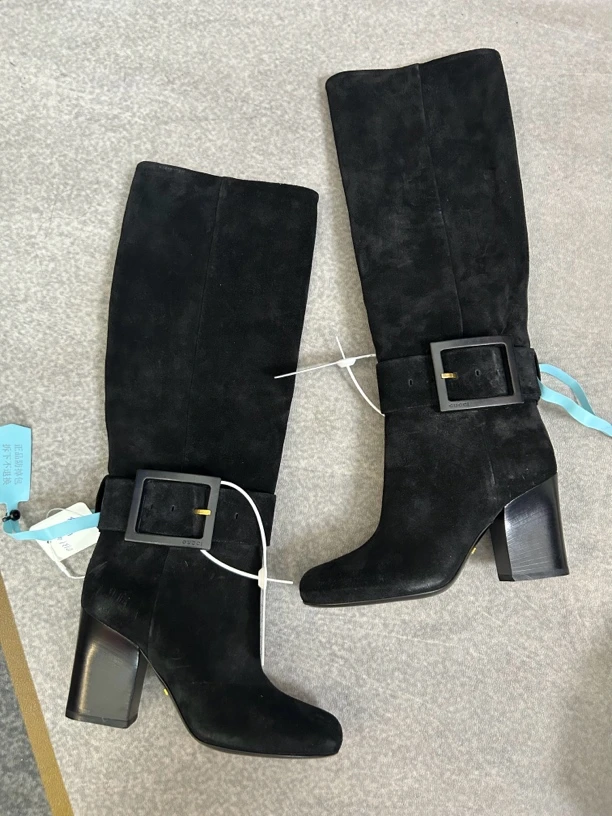 99新 GUCCI/古驰 古驰gucci黑色长靴三五半码99新