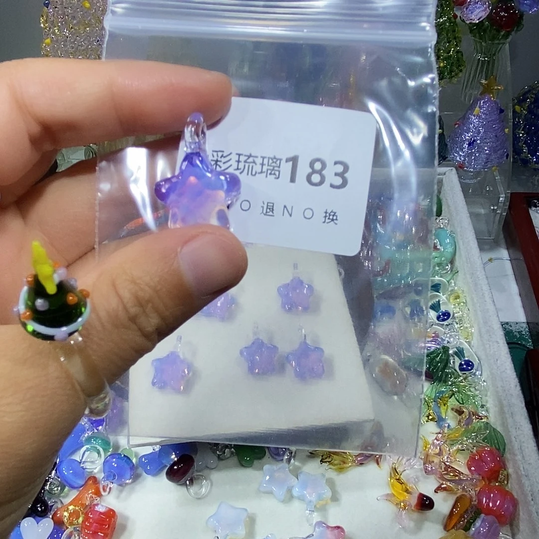 悦***O颈饰玻璃183星星一个