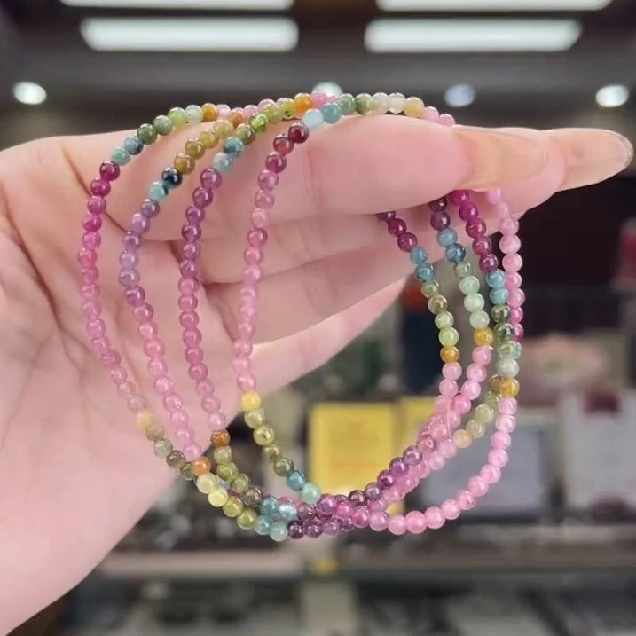 01511813碧玺/未镶嵌3mm+碧玺多圈13多样性发货