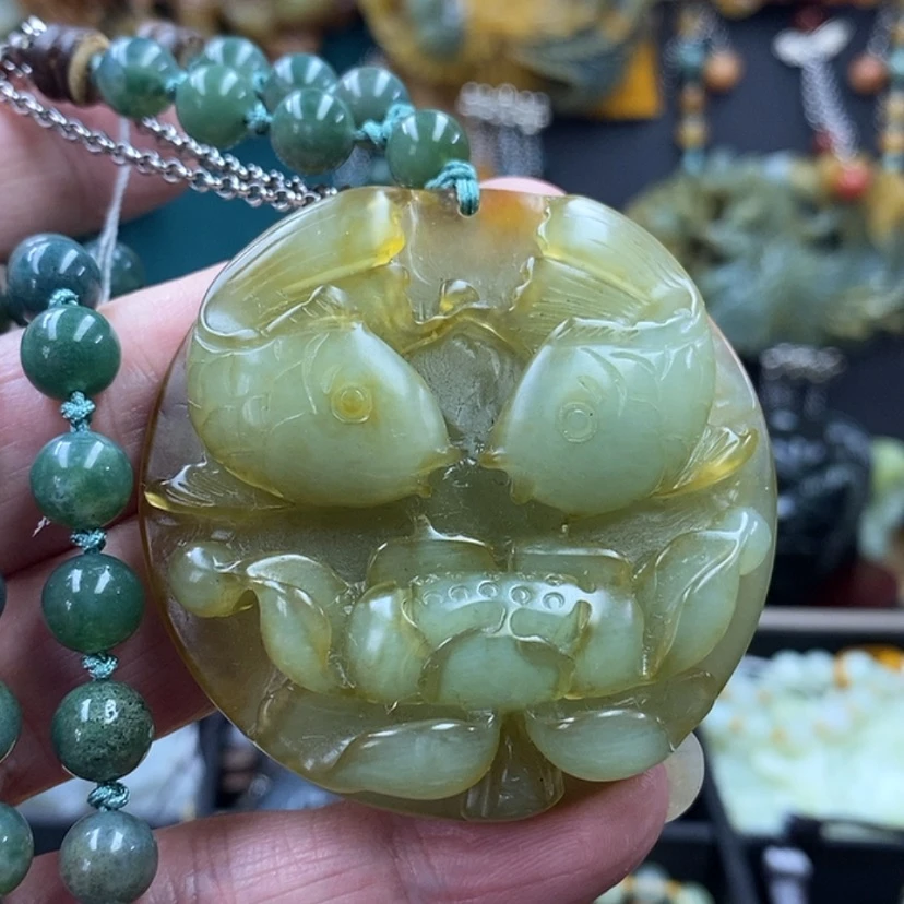 【闪购商品】蛇纹石玉未镶嵌吊坠