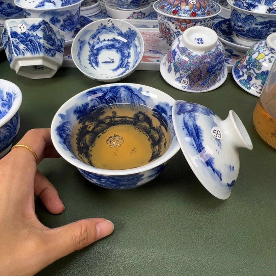 景德镇纯手工纯手绘茶具木木59