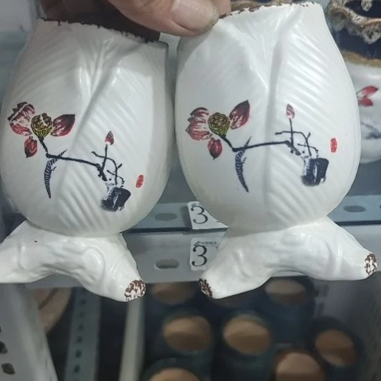 微瑕陶瓷花盆满12包邮
