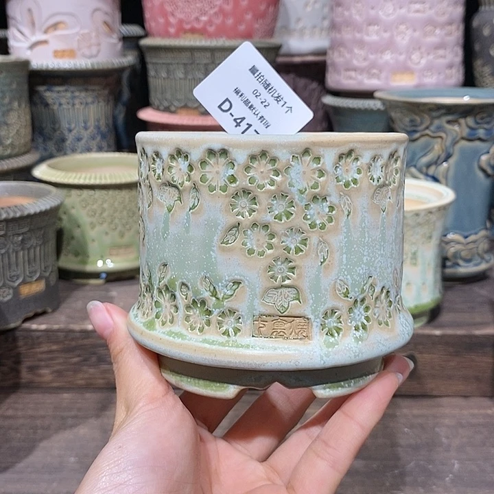 七里烧花盆2-22-417口径8