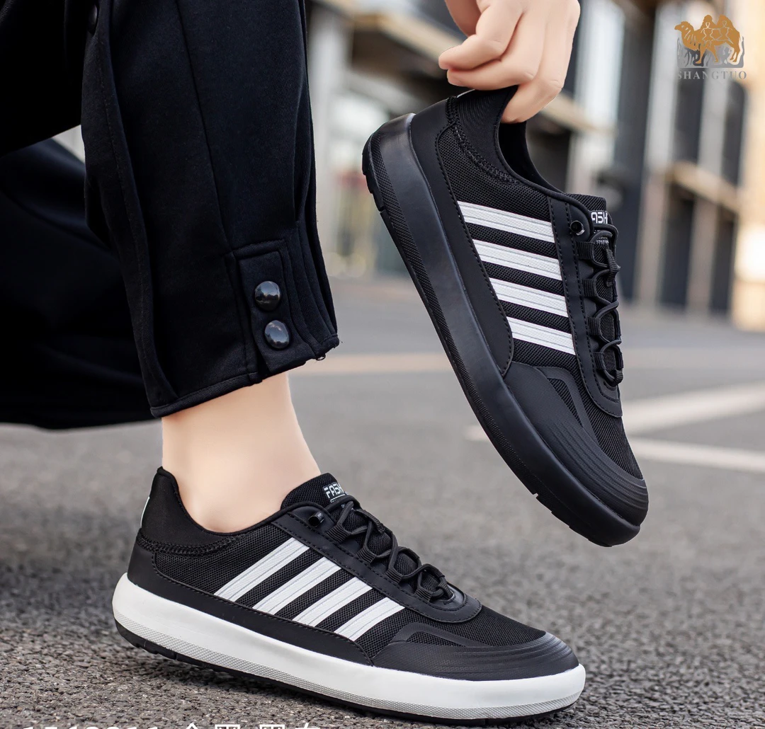 透气小皮匠8811平跟平底时尚休闲鞋百搭网面情侣学生潮流男士