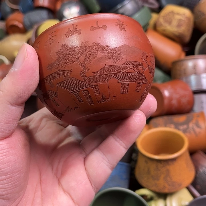 紫砂茶杯全手工紫砂主人杯