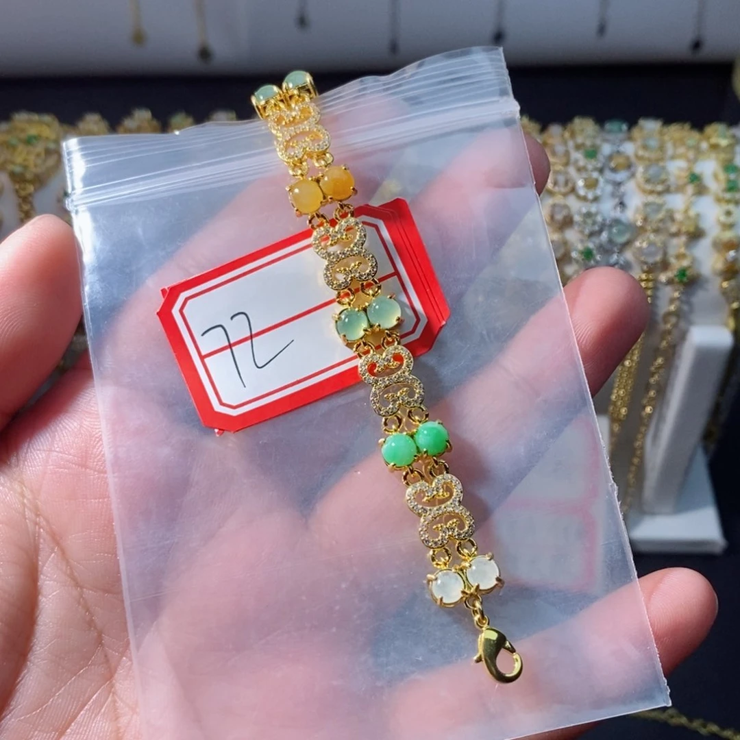 翡翠戒指银S925镶嵌月****眠翡翠