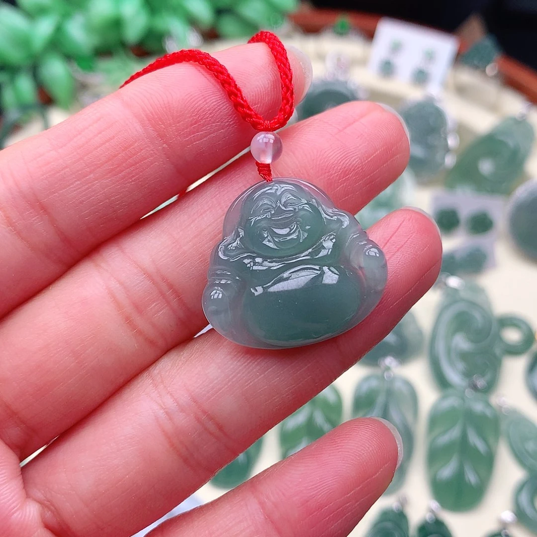 翡翠未镶嵌项链吊坠