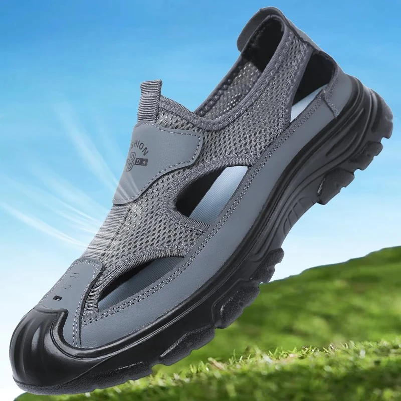 2025夏季新款透气男鞋时尚百搭潮流鞋男士舒适轻便休闲鞋-SM