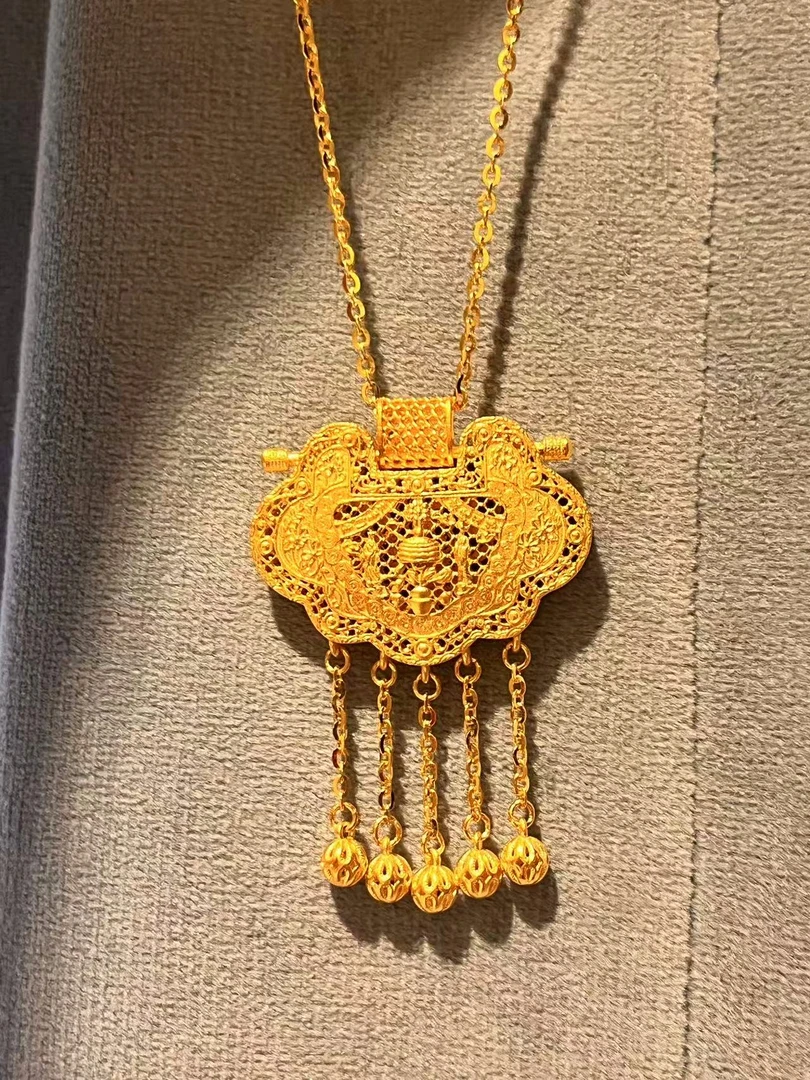足金999天子门生经典百搭国风设计5G工艺