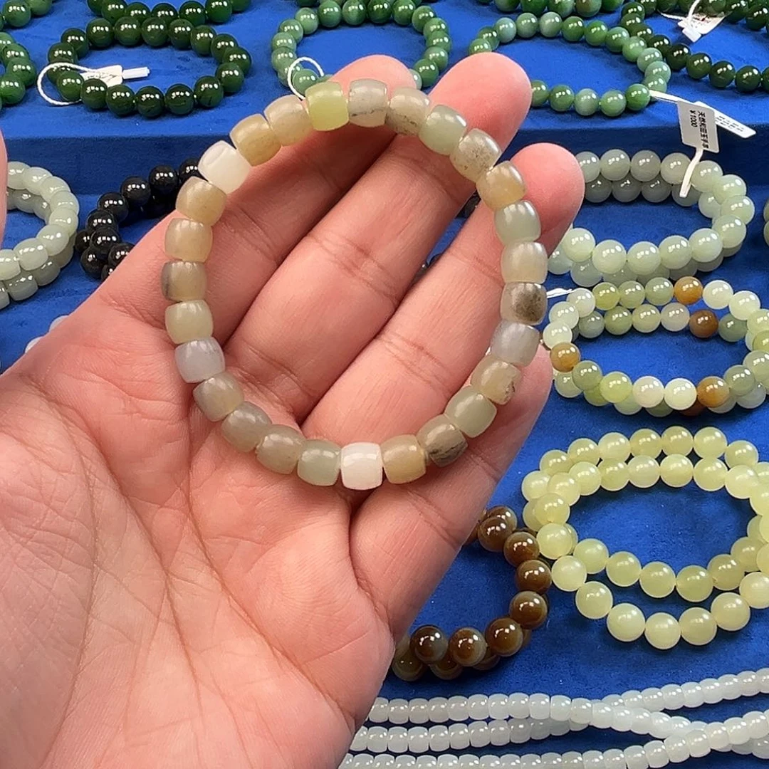 和田玉未镶嵌手链