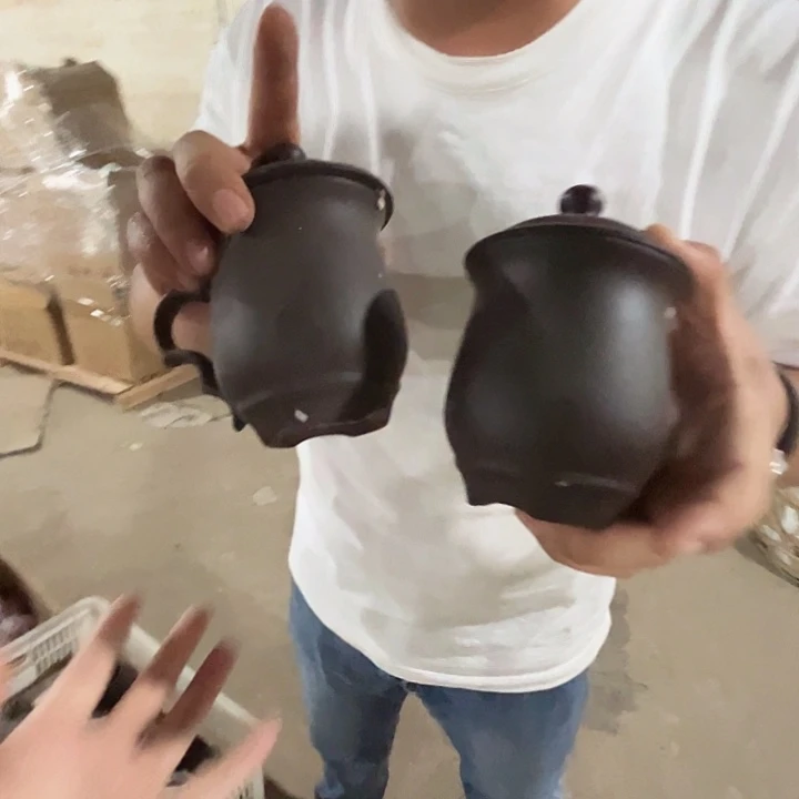 瓷片景德镇陶瓷紫砂办公杯2只