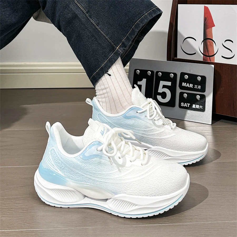 Warrior/回力运动鞋女款新款网面透气厚底轻便减震百搭ins跑步鞋