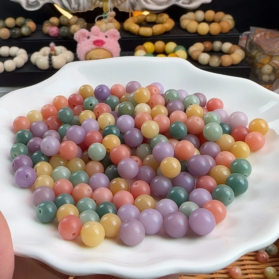 菩提根/象牙果手串卡8/8.5玛卡龙圆500颗