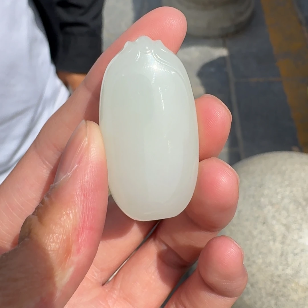 和田玉未镶嵌颈饰425顾哥卡40左右青海料