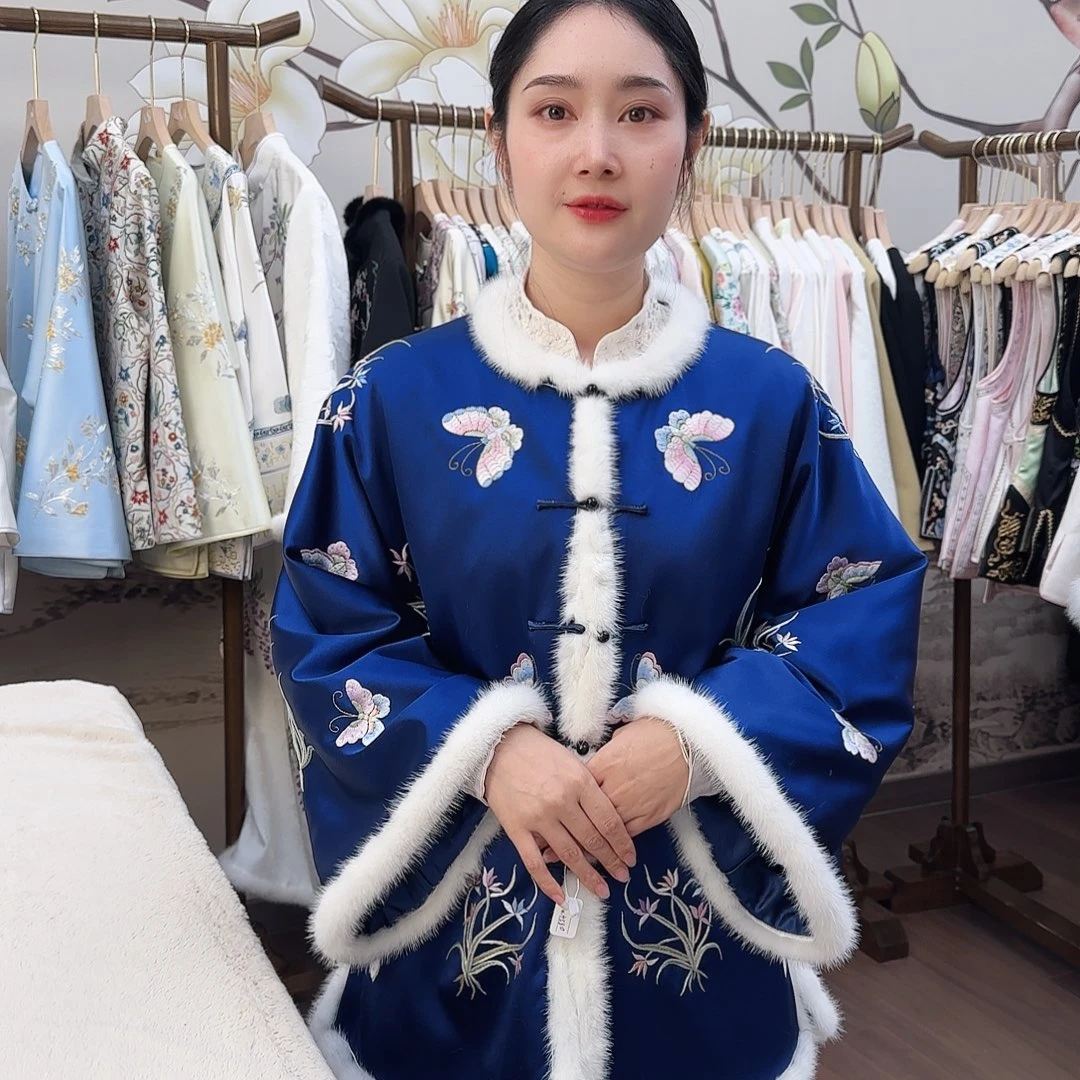 刺绣8苏绣棉服胸围106