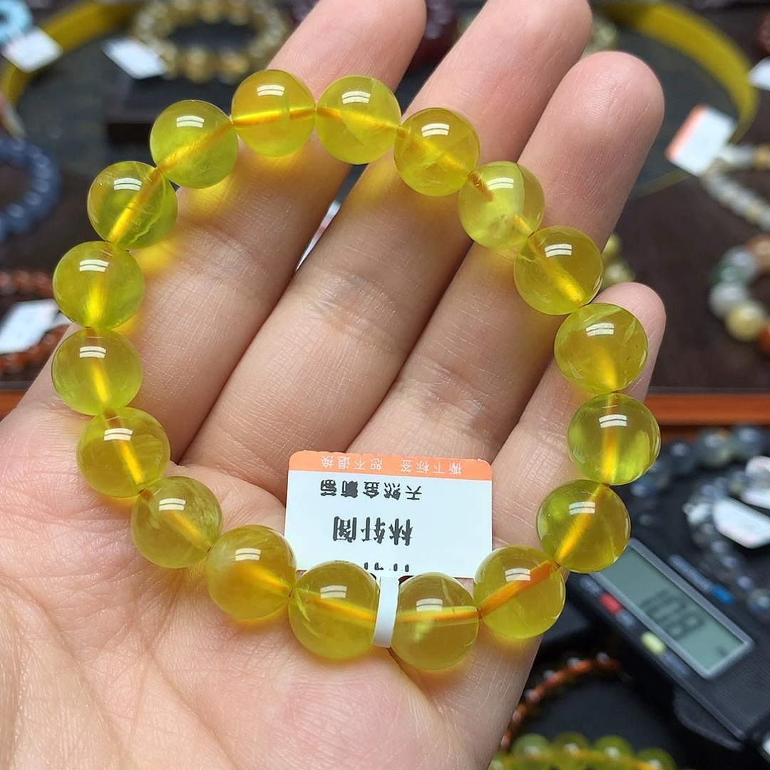 葡萄石未镶嵌手串