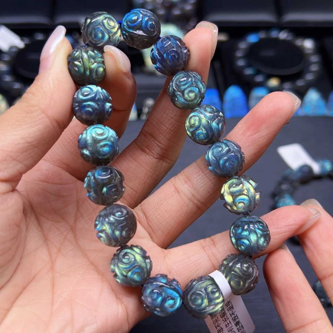 未镶嵌手串长石不**风12.6m左右