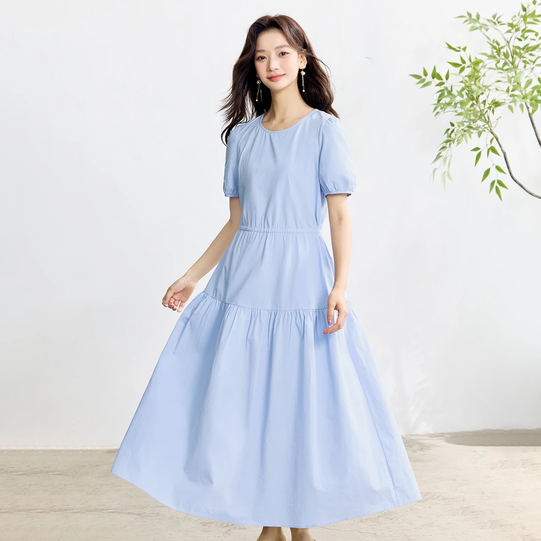 【一秒入夏】茵曼2025夏季新款自然凉纯棉裙子时尚气质连衣裙欧若风