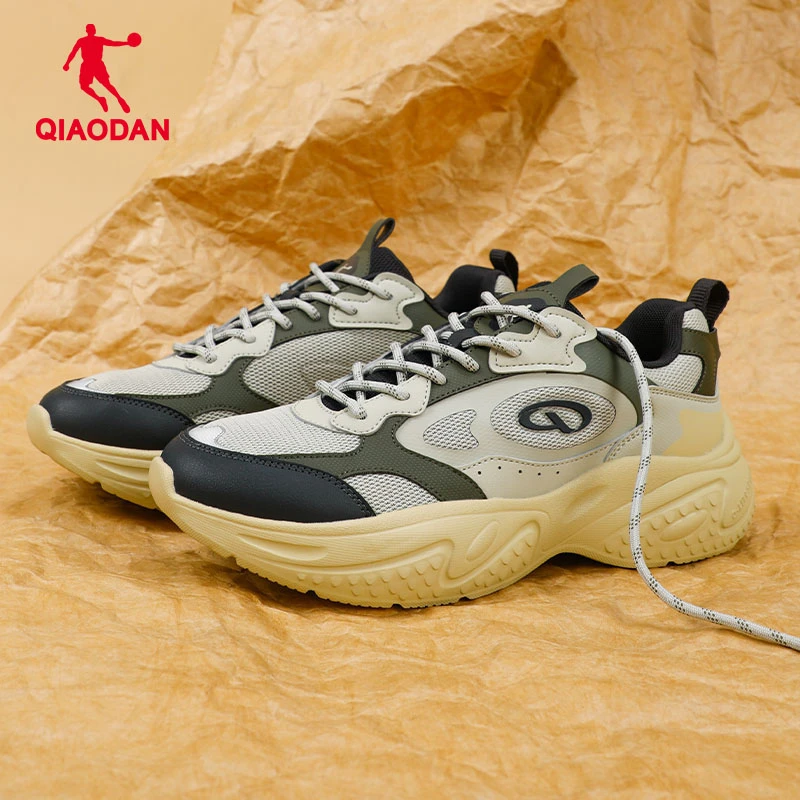 乔丹运动鞋男鞋复古潮流老爹鞋男2025秋季新款厚底减震跑步鞋子男