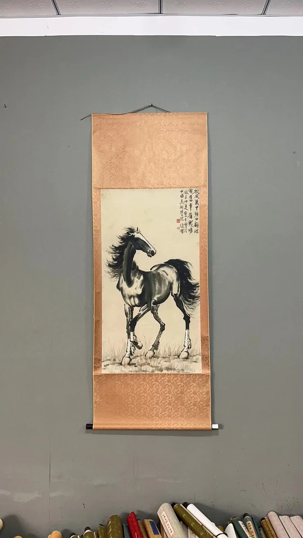 【骏马】   中堂画