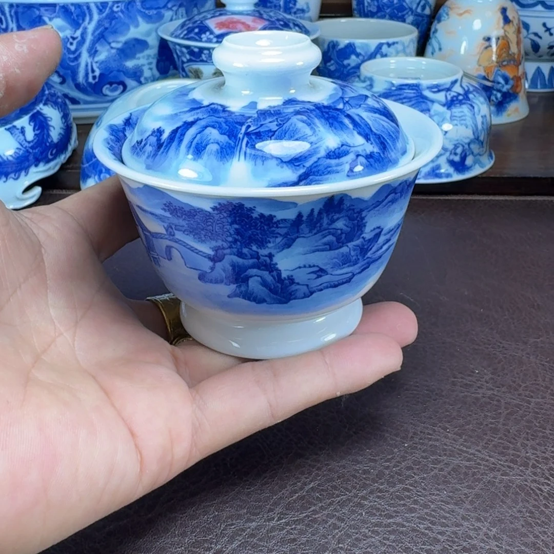瓷片当代景德镇陶瓷手绘茶具