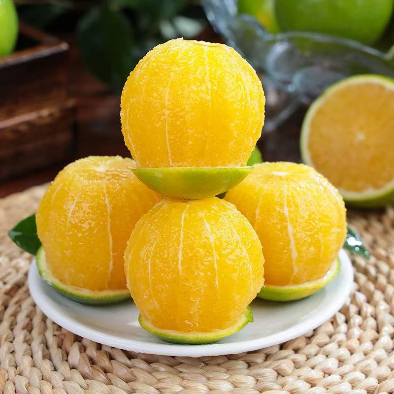 云南哀牢山冰糖橙青皮橙子当季新鲜水果清甜多汁现摘现发KC