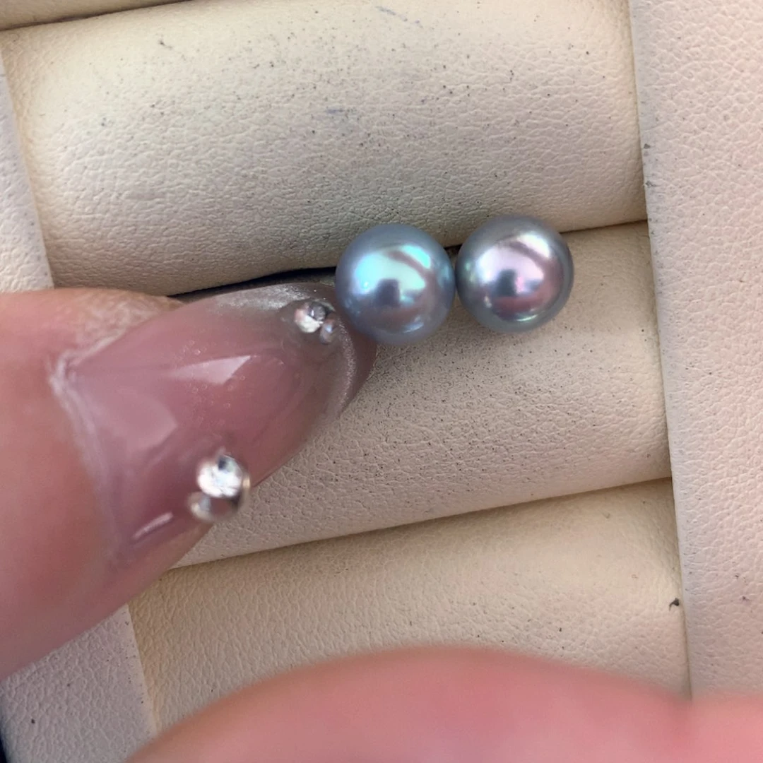 海水珍珠耳饰18K金镶嵌