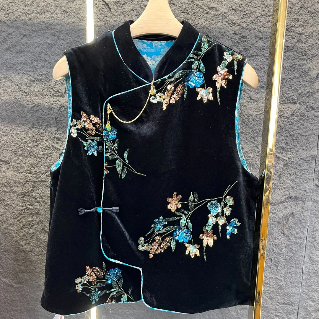 新款/时尚百搭新中式国风上衣马甲[0510]