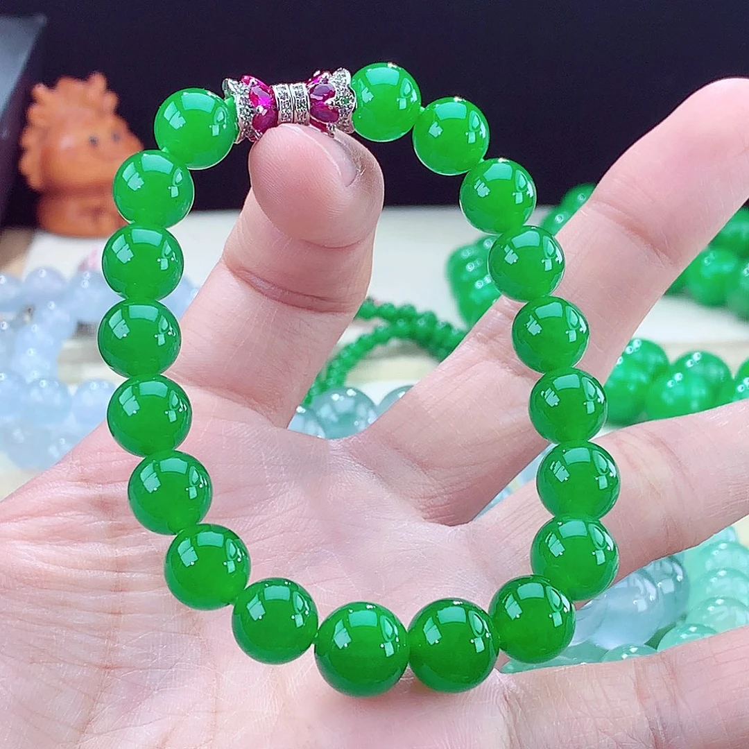 翡翠未镶嵌手链卡10