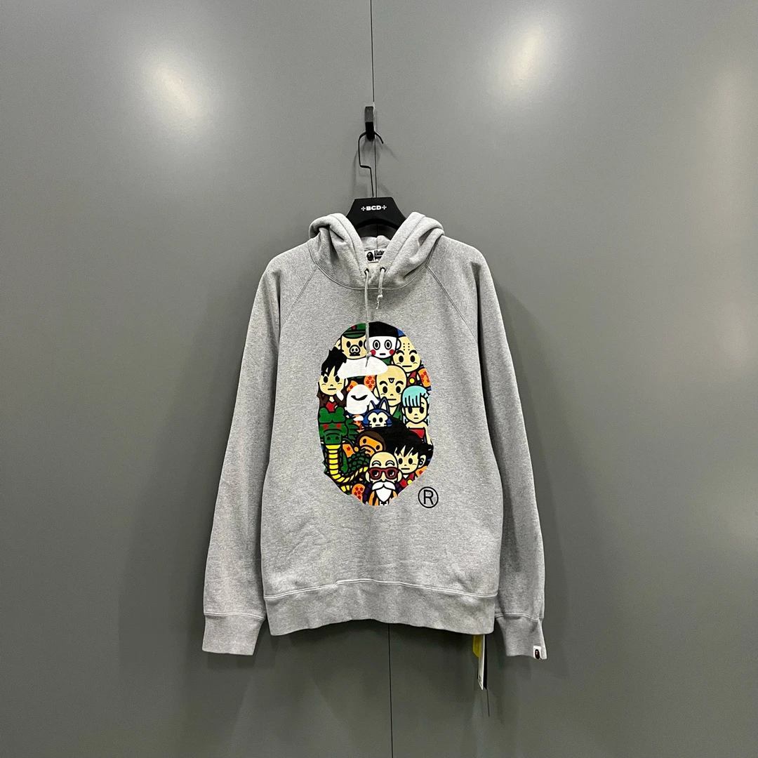 95新 maje bc822 305607 BAPE 卡通印花帽衫 XL码/95新