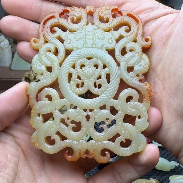 和田玉未镶嵌挂件