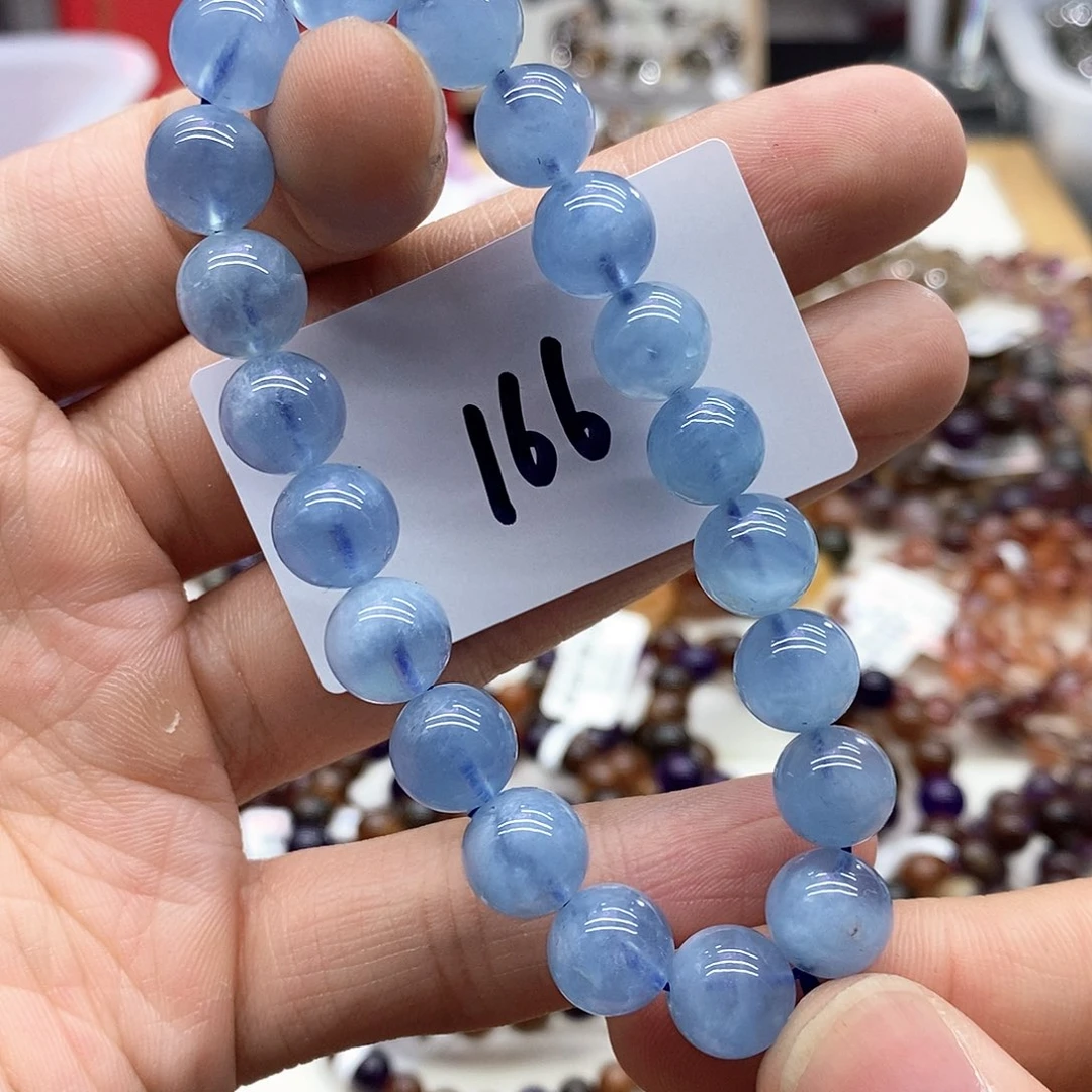 海蓝宝石手链未镶嵌天然