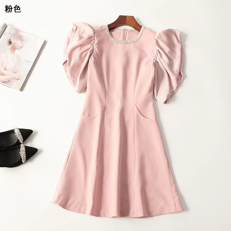 245367春长款甜美短袖圆领新款连衣裙新奇特超值品质女装