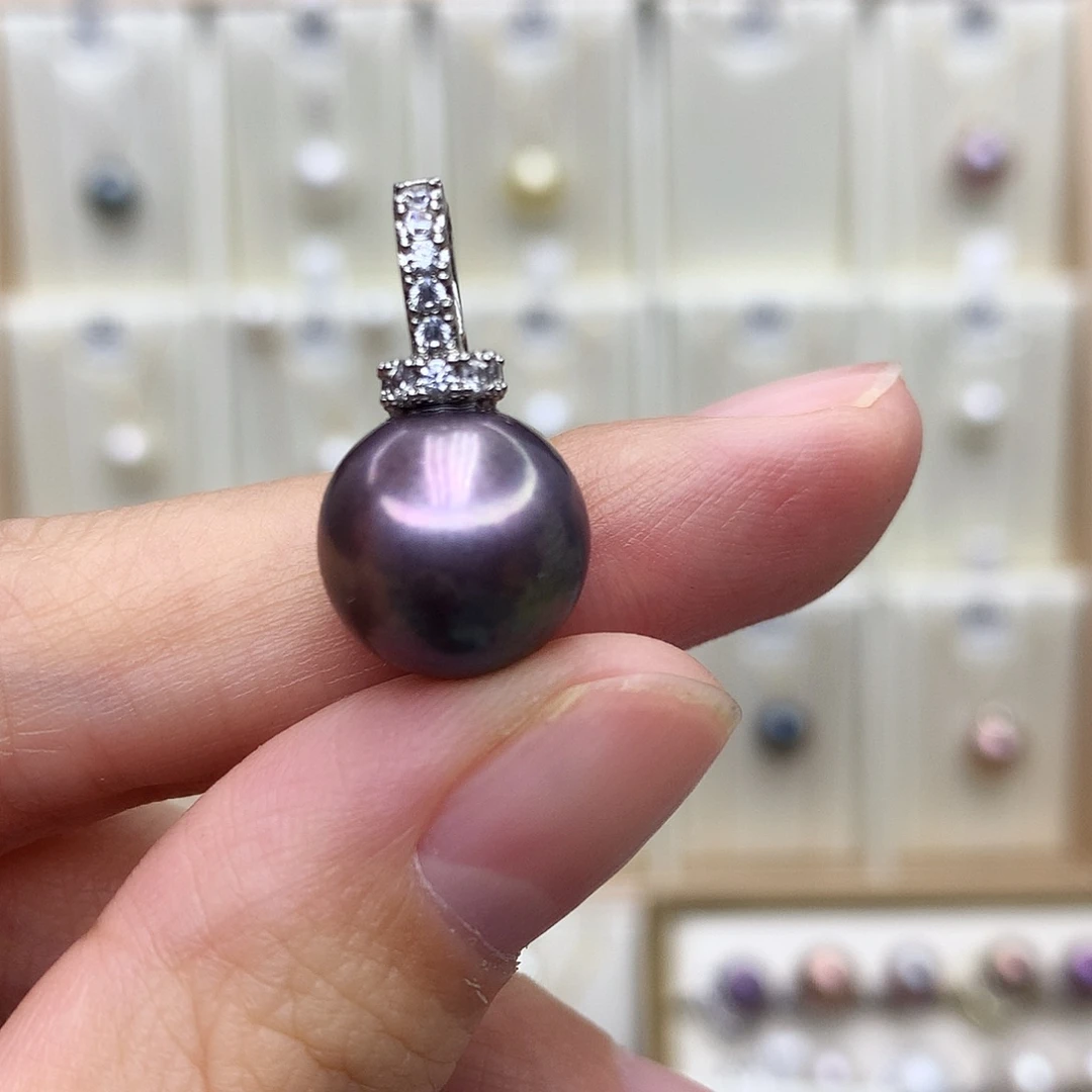 合金淡水珍珠吊坠(赠链)