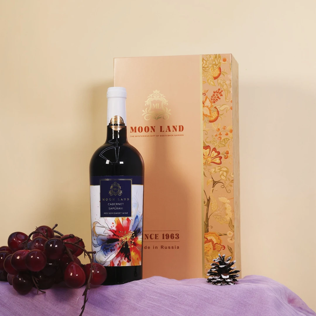 【 俄罗斯进口】木莱特梵花入梦半甜红葡萄酒750ml *1礼盒 12.5度